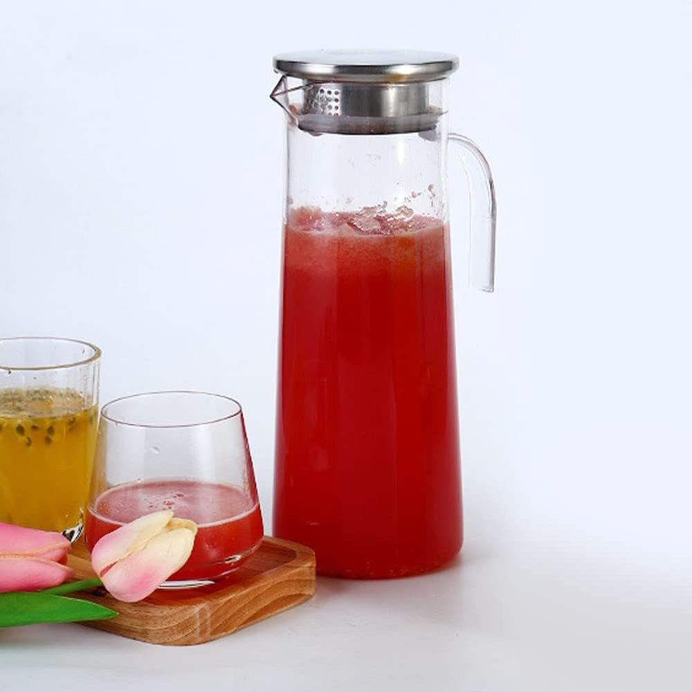 1 Liter Acrylic Water Jug with Handle and Lid – Durable & Stylish