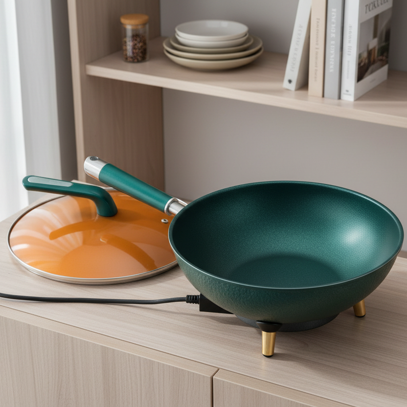 Multi Functional Electric Wok Appliance - Advanced Heating Technology
