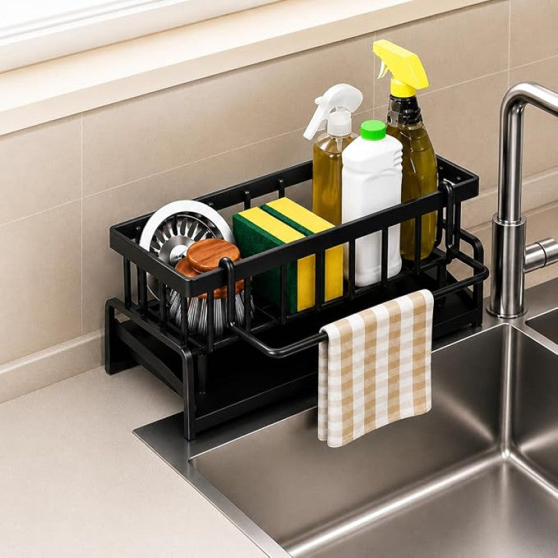 Kitchen Sink Sponge Holder – Space-Saving Faucet Rack