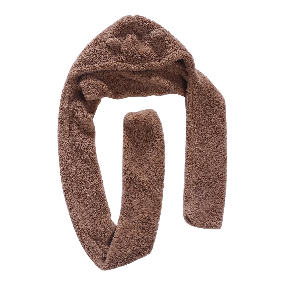 Winter Faux Fur Plush BearHood Scarf Hat & Gloves Set – Warm Winter Accessories Pakistan