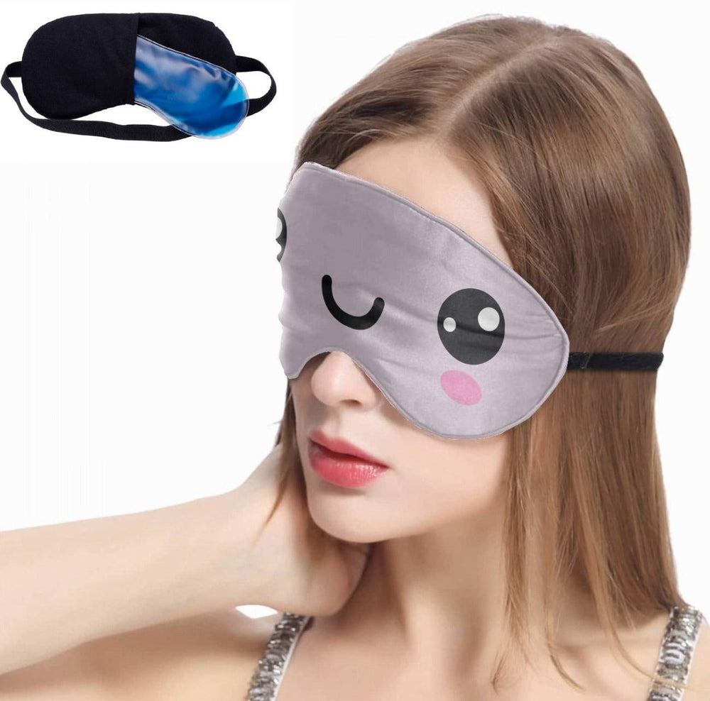 1PC Hot Cold Relaxing Face Eye Care Ice Gel Sleeping Mask Blindfold