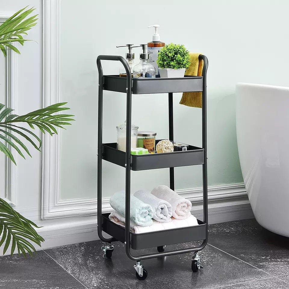 3-Tier Wheeled Kitchen Cart Trolley