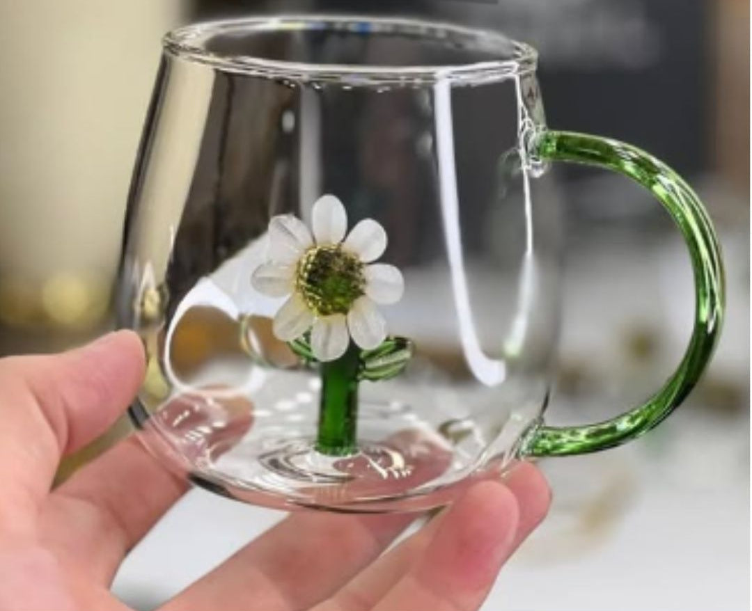 3D Sunflower Inside Mug with Handle