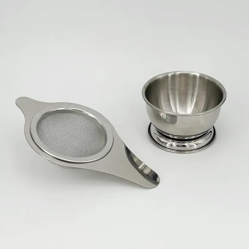 Stainless Steel Tea Strainer Fine Mesh Funnel – 2 & 3 Inch