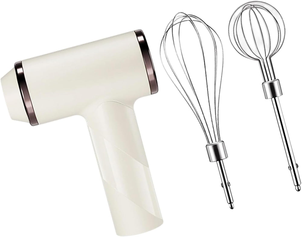 Wireless Egg Beater with 2 Different Attachments