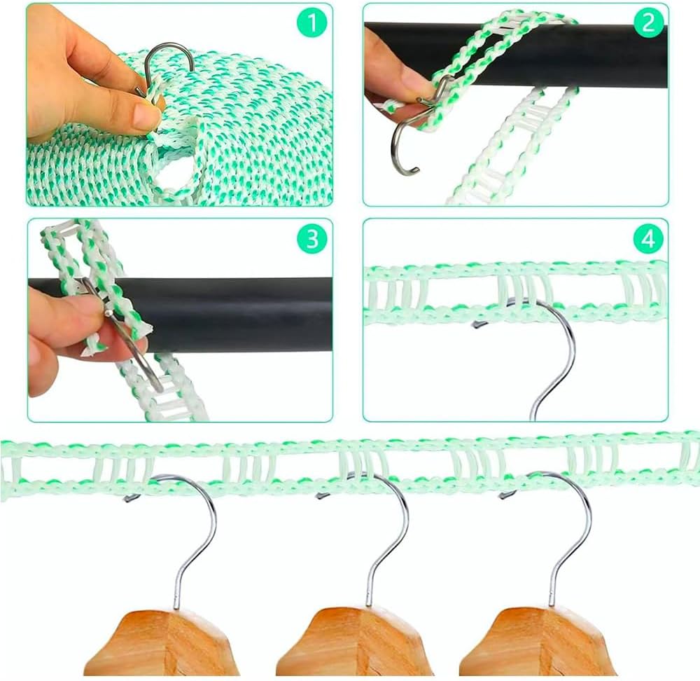 Windproof Clothesline Rope – Widened Anti-Skid Clothes Drying Line