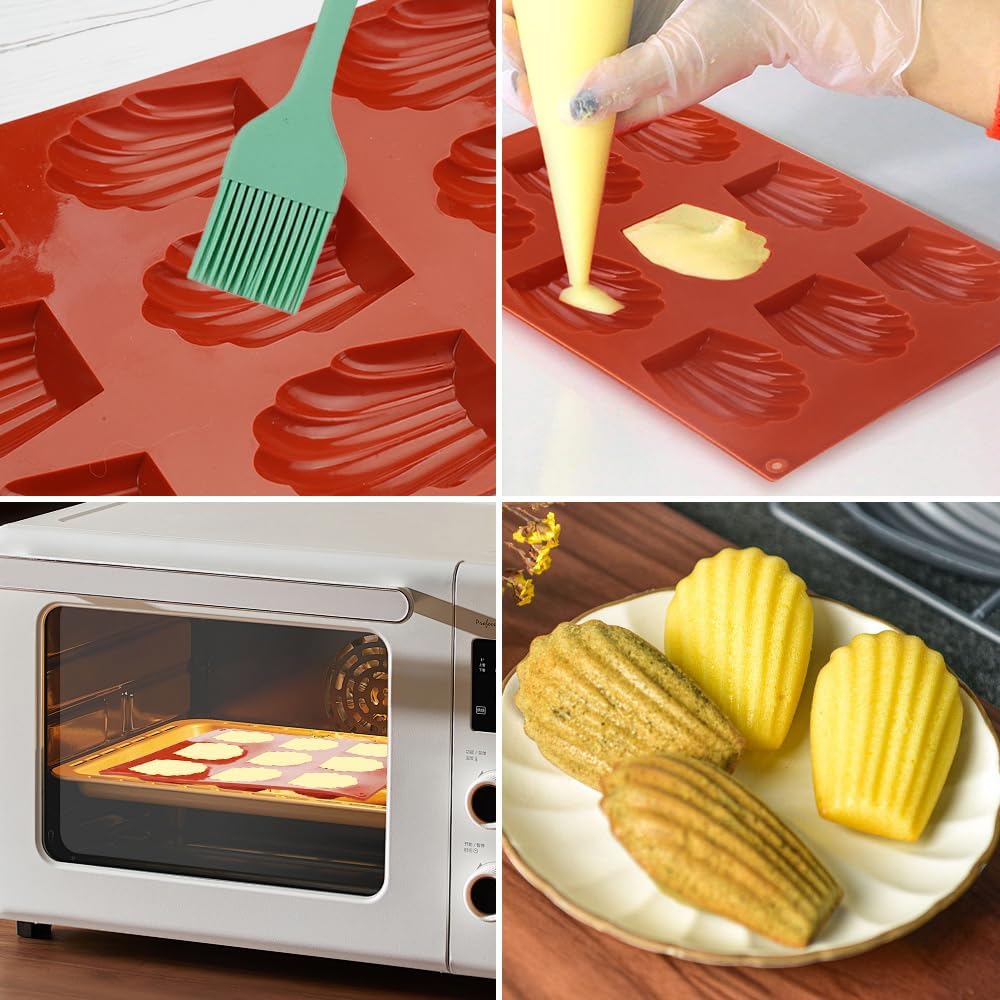 9 Cavity Shell Shape Silicone Chocolate Mold