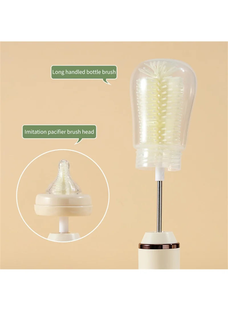 USB Rechargeable Electric Bottle Cleaning Brush Set | 3-in-1 Kitchen Kit