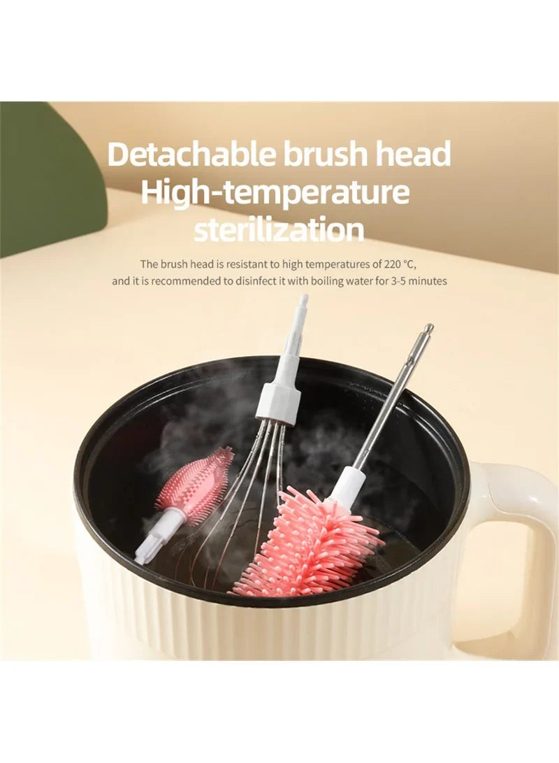 USB Rechargeable Electric Bottle Cleaning Brush Set | 3-in-1 Kitchen Kit
