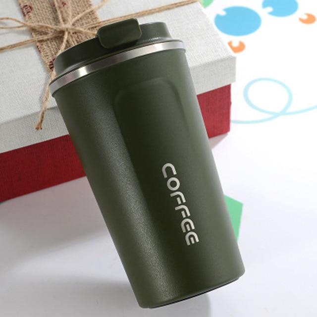 500ml Vacuum Insulated Coffee Tumbler Travel Mug with Spill Proof Lid