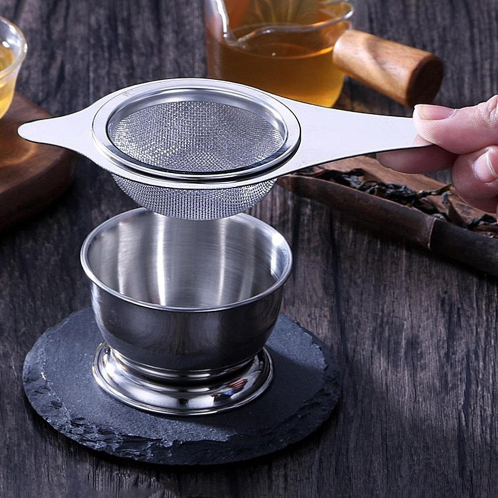 Stainless Steel Tea Strainer Fine Mesh Funnel – 2 & 3 Inch
