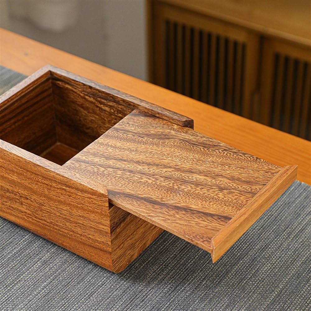 Stylish Wooden Tissue Box Holder with Removable Bottom