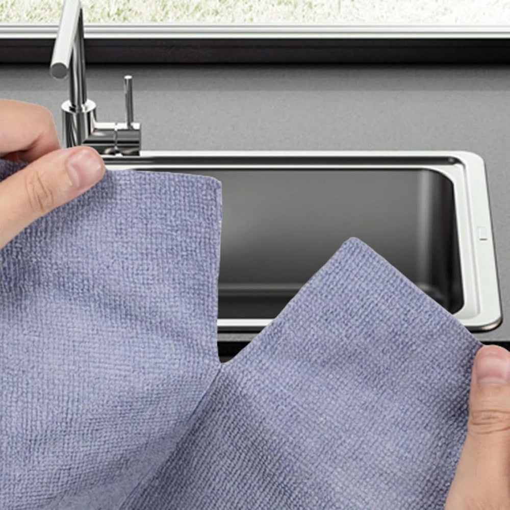 Reusable Microfiber Cloth Roll – 1 Roll Includes 20 Pcs | Multi-Color