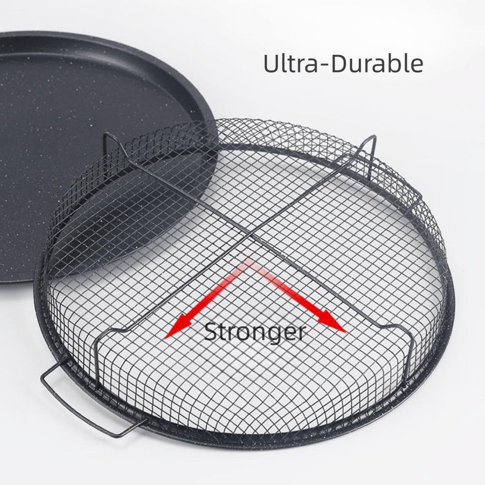Premium Non-Stick Air Fryer Baking Tray with Mesh Basket