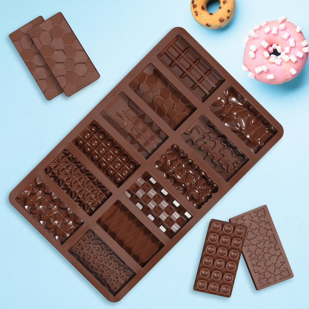 12 Cavity Break Apart Chocolate Mold – 12 Different Designs