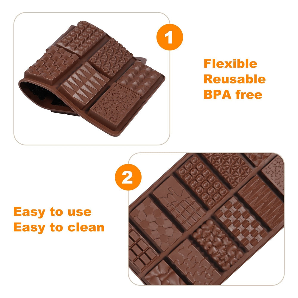 12 Cavity Break Apart Chocolate Mold – 12 Different Designs