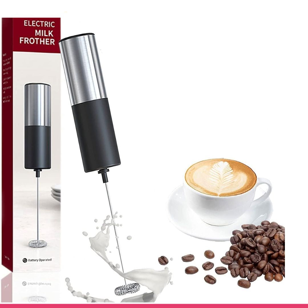 Handheld Battery-Operated Electric Milk Frother