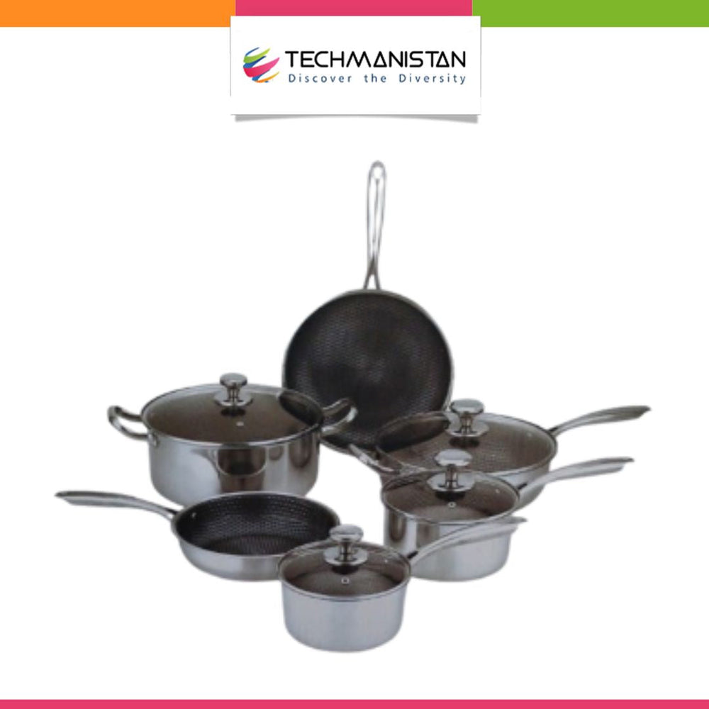 Single Sided Laser Coated Honeycomb Cookware Set