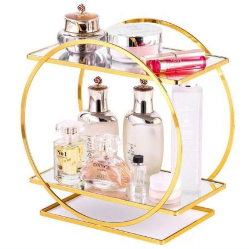 2 Tier Bathroom Countertop Makeup Organizer