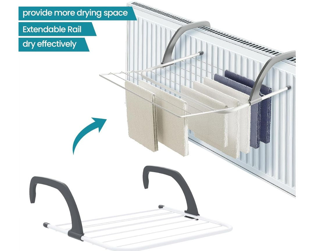 Foldable Clothes Hanger/Airer, Radiator Drying Rack
