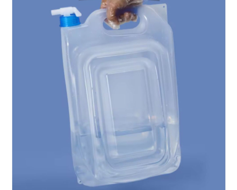 Portable 13L Flat Folding Bucket with Tap & Handle