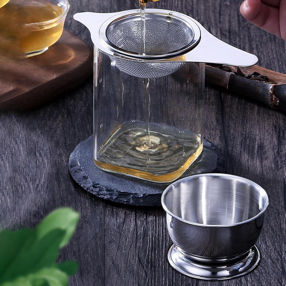 Stainless Steel Tea Strainer Fine Mesh Funnel – 2 & 3 Inch