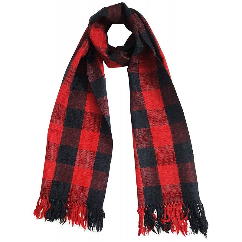 Pack of 4 - Random Design & Color Unisex Woolen Warm Winter Scarf