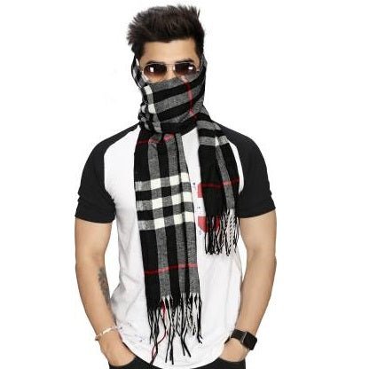 Pack of 4 - Random Design & Color Unisex Woolen Warm Winter Scarf