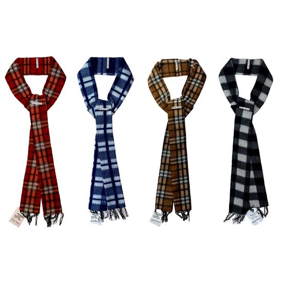 Pack of 4 - Random Design & Color Unisex Woolen Warm Winter Scarf