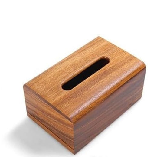 Stylish Wooden Tissue Box Holder with Removable Bottom