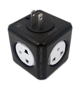 Power Cube, 5 Outlets Power Adapter Wall Adapter, Household Cube Socket Power Outlet, Extension,