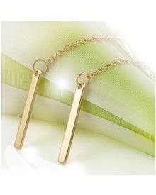 Metal Bar Ear Drop Earrings