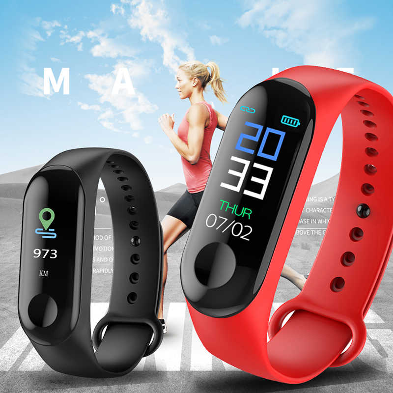 Smart Watch Bracelet Band Sports Fitness Stepping Distance Heart Rate Monitoring Wristband For Men & Women
