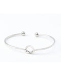 Knot Shaped Silver Plated Bracelet