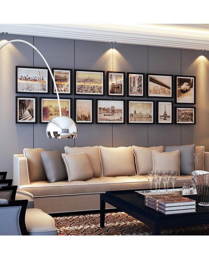 Set of 14 - Photo Frames Collage Wall Hanging Wall Decor Set