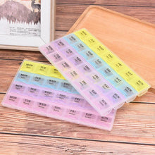 Weekly 7 Days Portable Pill Tablet Medicine Storage Organizer Box Manager, 28 Grids Morning, Noon & Night Weekly Planner For Medicine, Pill Box, 28 Slot 7 Days Weekly Tablet Pill Medicine Box