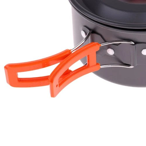 3Pcs Non Stick Pot Pan Camping Cookware Set