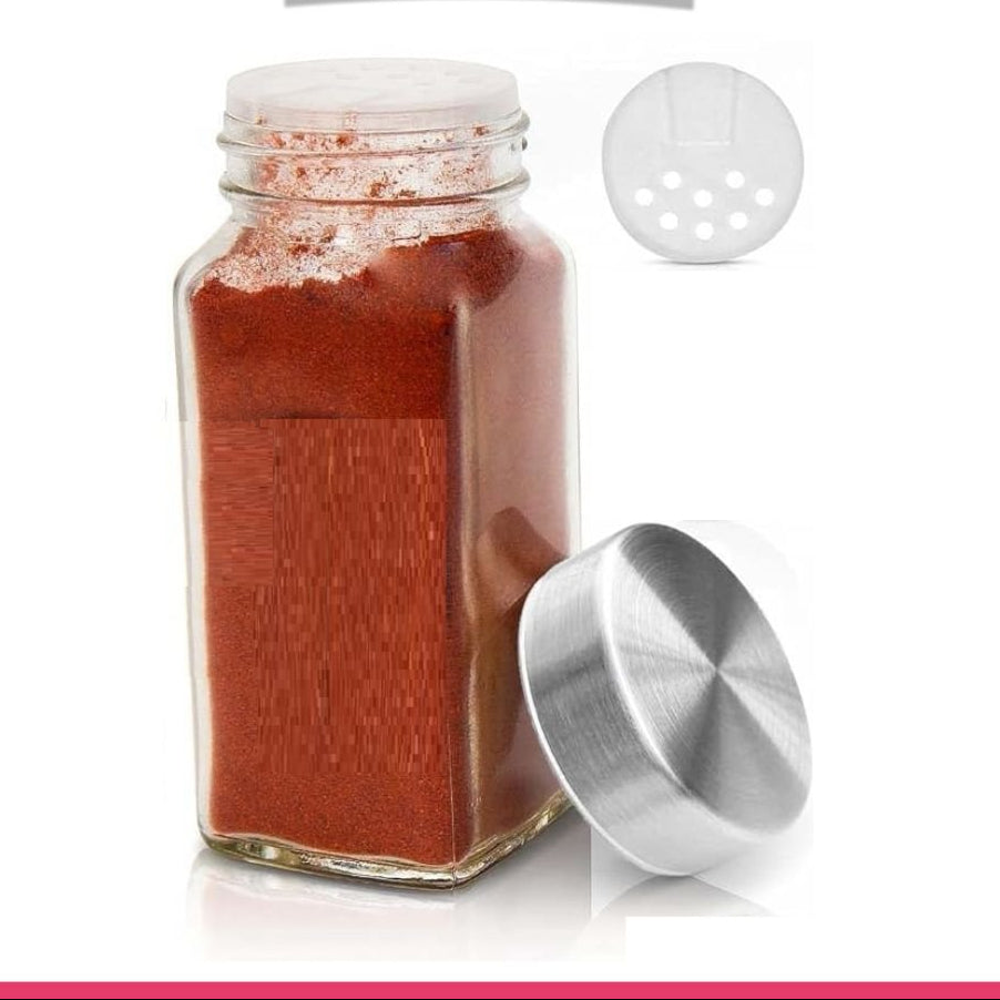 120ml Salt & Pepper Glass Spices Jars