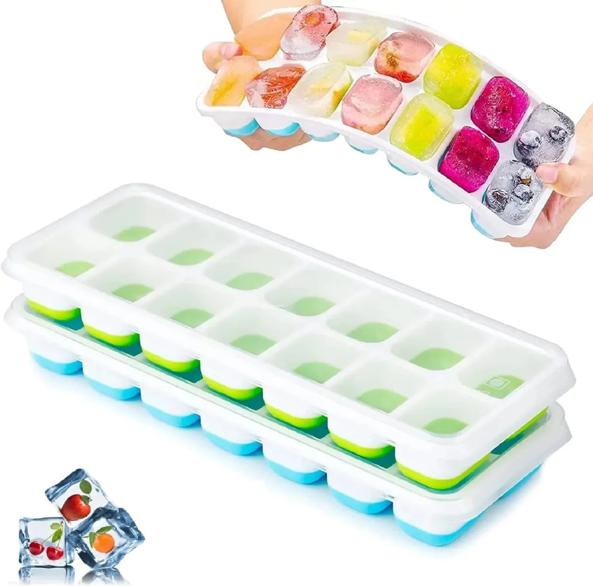 14 Grids Flexible Ice Cube Tray