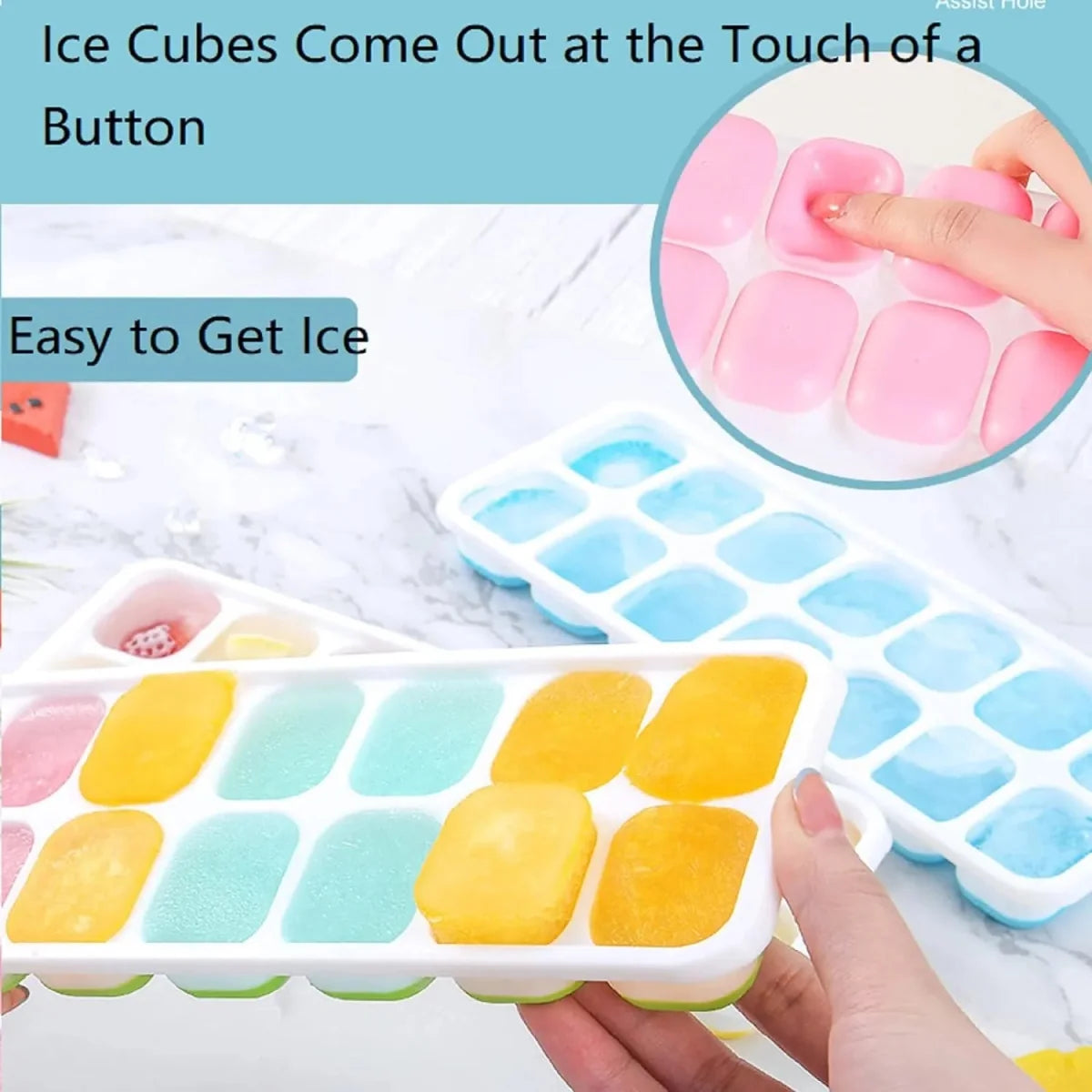 14 Grids Flexible Ice Cube Tray