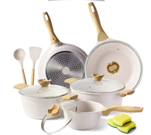 14-Piece Nonstick Coating Pots and Pans Set with Lids