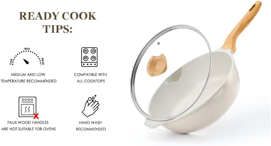 14-Piece Nonstick Coating Pots and Pans Set with Lids