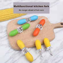 Pack of 8 - Corn Cob Holder Corn Forks