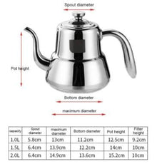 1.5L/2L Capacity Stove Top Stainless Steel Kettle