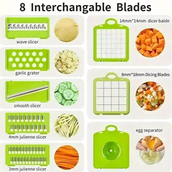 16 in 1 Handheld Press Cutter Nicer Dicer