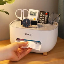 Multifunctional Tissue Box Holder & Remote Organizer