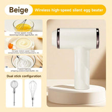 Wireless Egg Beater with 2 Different Attachments