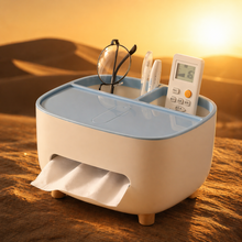 Multifunctional Tissue Box Holder & Remote Organizer