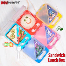 Sandwich Lunch Box with Handle – Random Colour