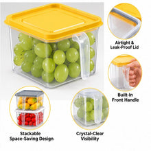 Clear Kitchen Storage Container with Lid & Handle